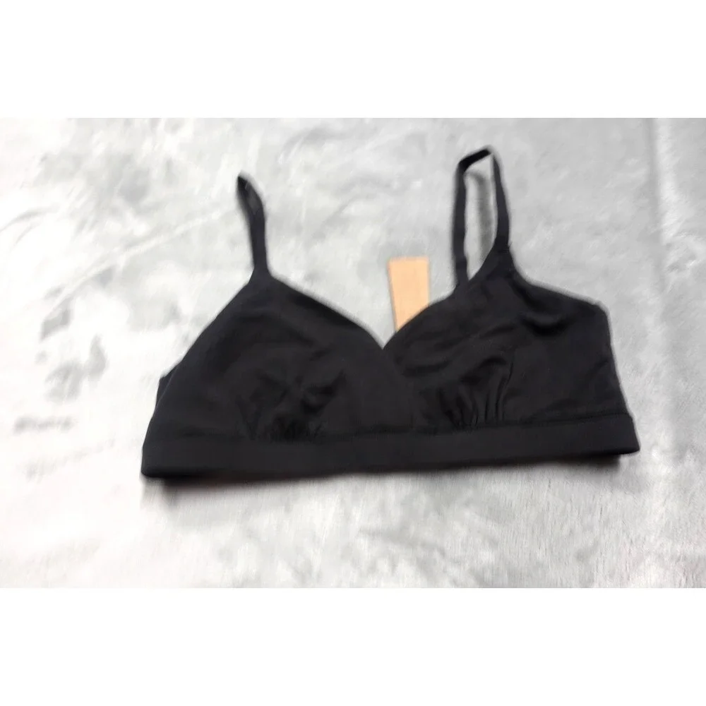 SKIMS Small Black Onyx Fits Everybody Crossover Bralette‎ BR-TRI-9199 NWT